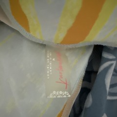 FP Movement Double Take Printed Leggings Women SZ M MidRise 7/8 Pant Yellow Blue