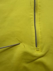 Nike Pro Dri-FIT Half Zip Pullover Hoodie Neon Yellow Women’s Large Running