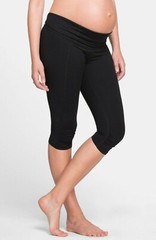 NWT Ingrid & Isabel Knee Length Active Maternity Pants w/Crossover Panel Size XS