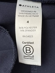 Athleta Venture Pant Size 4 Jogger Navy Blue Athletic Athleisure Sporty