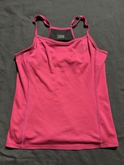 The North Face Maroon Athletic Tank Top with Built-In Bra