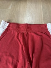 Lauren Moshi Tawny Stars Red White Wide-Leg Cotton Modal Track Pants M $163