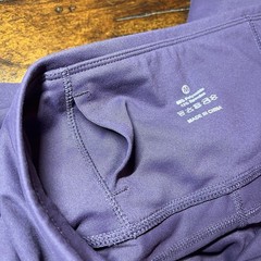 Purple High Waisted Leggings Women’s M Activewear Pockets Yoga Workout Casual