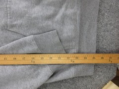Brandy Melville Hoodie Womens One Size Gray Full Zip Fleece Sweatshirt Pockets