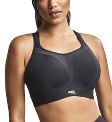 Panache Boundless Non-Wire Sports Bra (7341B)- Animal Abstract, Black & Cranb…
