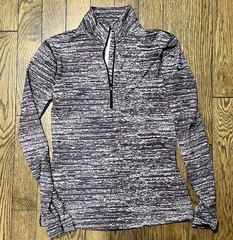 nike quarter zip womens large Purple Thermal