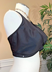 Glamorise, No-Bounce Camisole Elite Sports Bra Wirefree/Unlined Black Us Sz 44H