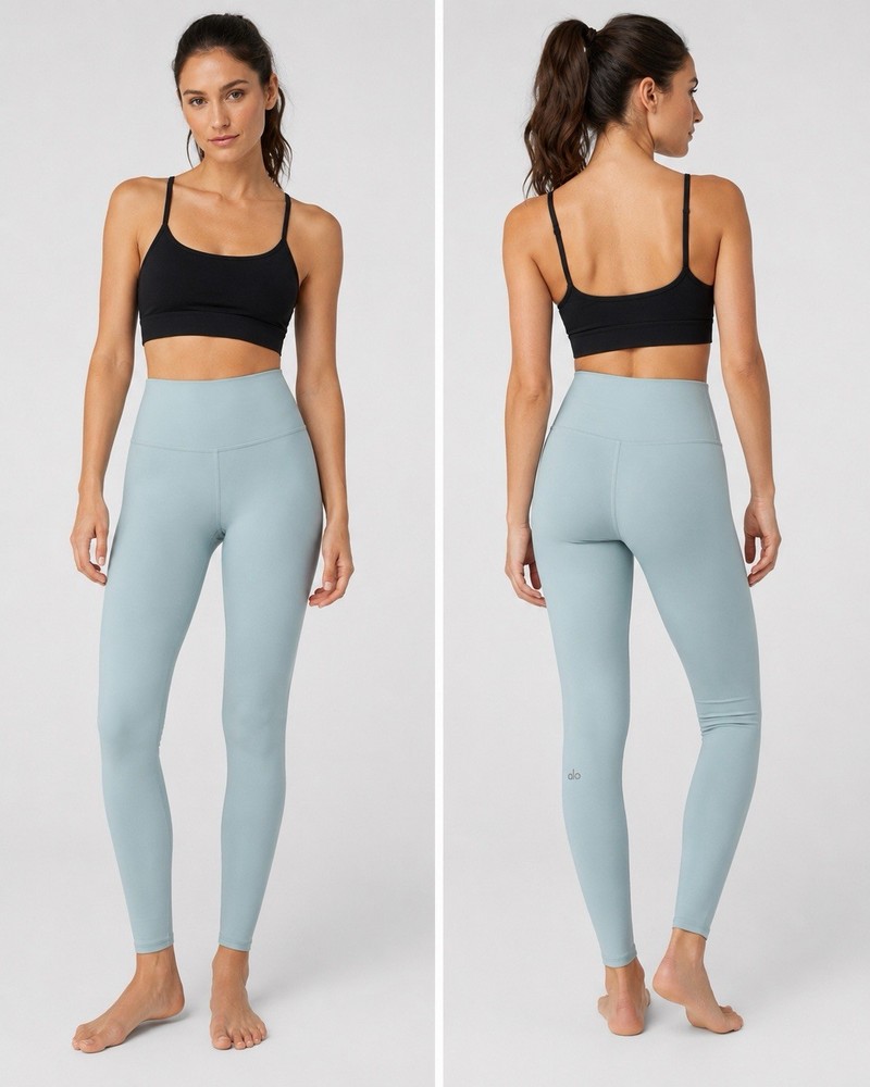 ALO Yoga Airlift High-Waist Leggings Womens Blue size Small Preowned
