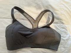 High Support Plus Size Gray Sports Bra Size 44DD New w/out tags