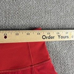 Lululemon Shorts Womens 6 Red High Rise Running Lined 3.5 In Inseam Gym Yoga