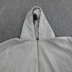 Brandy Melville Hoodie Womens One Size Gray Full Zip Fleece Sweatshirt Pockets