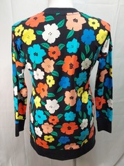LuLaRoe M Black/Multicolor Floral HANNAH Crew Neck Oversized Sweatshirt#L146