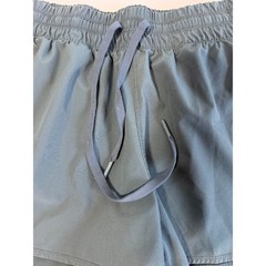 Layer 8 Womens Double Layer Running Shorts XL Teal Green Athletic Gym Training