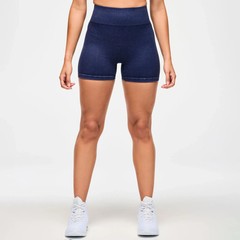 Zumba Blue Jean Seamless High Waisted Biker Shorts – Let’s Go Indigo ~ S M L