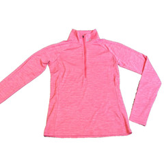 Women’s Under Armour Size SM Bright Pink Lightweight Heat Gear 1/2 Zip Mock Neck