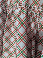 Sparkle Athletic Running Skirt Plaid Red Green White Small