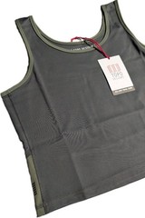 Topo Designs Womens XL All Day Trail Tank Asphalt Gray Green NWT