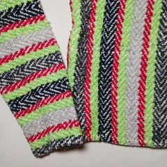 San Jose Womens Baja Hoodie Large Multicolor Crop Wool Acrylic Blend
