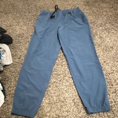 GapFit Women’s Blue Jogger Pants Size M Drawstring Elastic Waist Activewear