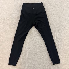 LULULEMON ALIGN HIGH RISE PANT 25″ LEGGINGS BLACK SIZE 6 NULU YOGA