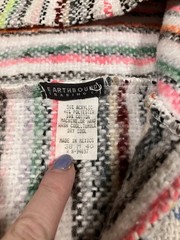 Earthbound Trading Co. Cropped Baja Sweatshirt Womens Hoodie Sz Medium Boho Chic