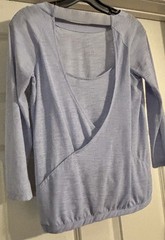Athleta Surplice Old Money Athleisure Quiet Luxury Coastal Open Back Size XS