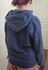 Levi’s classic pullover hoodie in navy blue with iconic embroidered red Batw