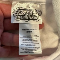 Spongebob Squarepants Tie Dye Hoodie Nickelodeon Size Medium Pink Blue White
