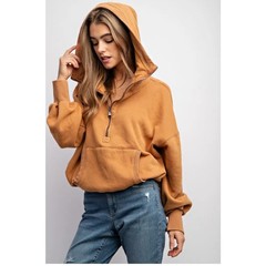 Free People FP Movement Slouchy Shelter Hoodie XS Copper Gorpcore Boxy Boho Chic
