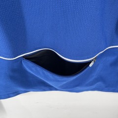 Nike Dri-FIT Running Pullover Women Large Blue Half Zip Thumbholes Built in Tank