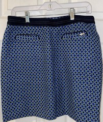 FAIRWAY & GREENE WOMEN’S GOLF SKORT, SIZE: 8 Acrylic Wool Blend 31×18 Trim Black
