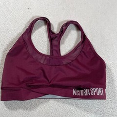 Victorias Secret Sports Bra Womens Small Purple Racerback Workout Gym Running
