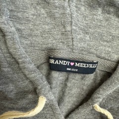 Brandy Melville Hoodie Womens OS Gray Crystal Soft Lightweight Casual