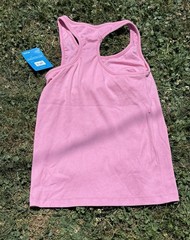 Columbia Medium Light Pink Ribbed Racer Back Tank Top Built-in Bra NWT