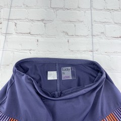 Lucky In Love Purple Striped Tennis Pickleball Skirt Skort Size Women’s XS 0-2