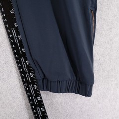 Zyia Active Pants Womens Large Activewear Jogger Drawstring Zipper Ankle Blue