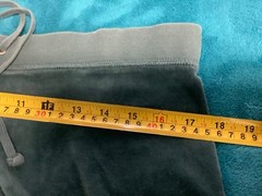 Juicy Couture 90s Teal Velour Zip Up Hoodie Straight Leg Low Rise Pants 34 x 33
