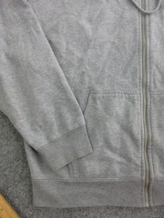 Brandy Melville Hoodie Womens One Size Gray Full Zip Fleece Sweatshirt Pockets
