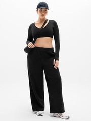 ATHLETA Forever Fleece Wide Leg NWT – 2X Black #767937