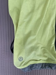 lululemon athletica Women’s V-Neck Racerback Stretch Tank Top Green/Gray 10
