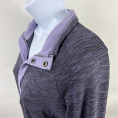 Avalanche 1/4 Button Snap Shirt Women’s Medium Long Sleeve Mock Neck Outdoor