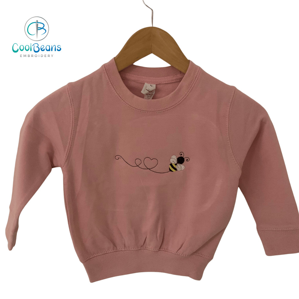 Bumble Bee Embroidered Personalised Children’s Hoodie