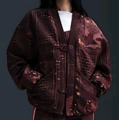 New Nike x Naomi Osaka Jacquard Jacket Wmns M Medium Burgundy Crush FV7795 652