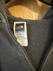 The North Face Women’s Gray Full Zip Hooded Fleece Hoodie Pockets S/P
