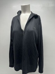 Patagonia Capilene 1/2 Zip Base Layer Shirt Lightweight Polartec Black M Medium