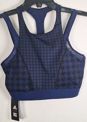 Adidas x Ivy Park Dark Blue Black IVP Halter Sports Bra Size S 8-10, New, Gym