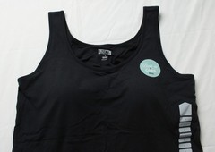 Duluth Trading Co Women’s No-Yank Wireless Built-In Bra Tank BM7 Black Large NWT