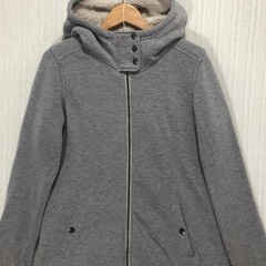 Columbia Womens Gray Sherpa Lined Full Zip Hoodie Jacket Large RN69724