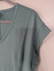 Livi Active Ribbed Active wear Tank Top women’s 14/16 sea foam green cap sleeve