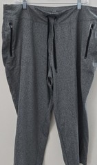 Tek Gear Dry Tek Women’s Gray Capri Pants XXL Plus Drawstring Pockets Stretch